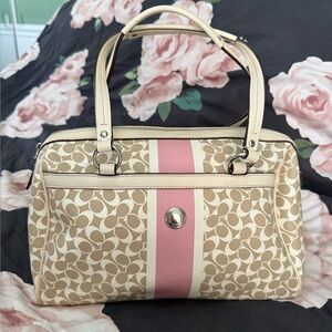 Coach Chelsea Heritage Print Satchel
